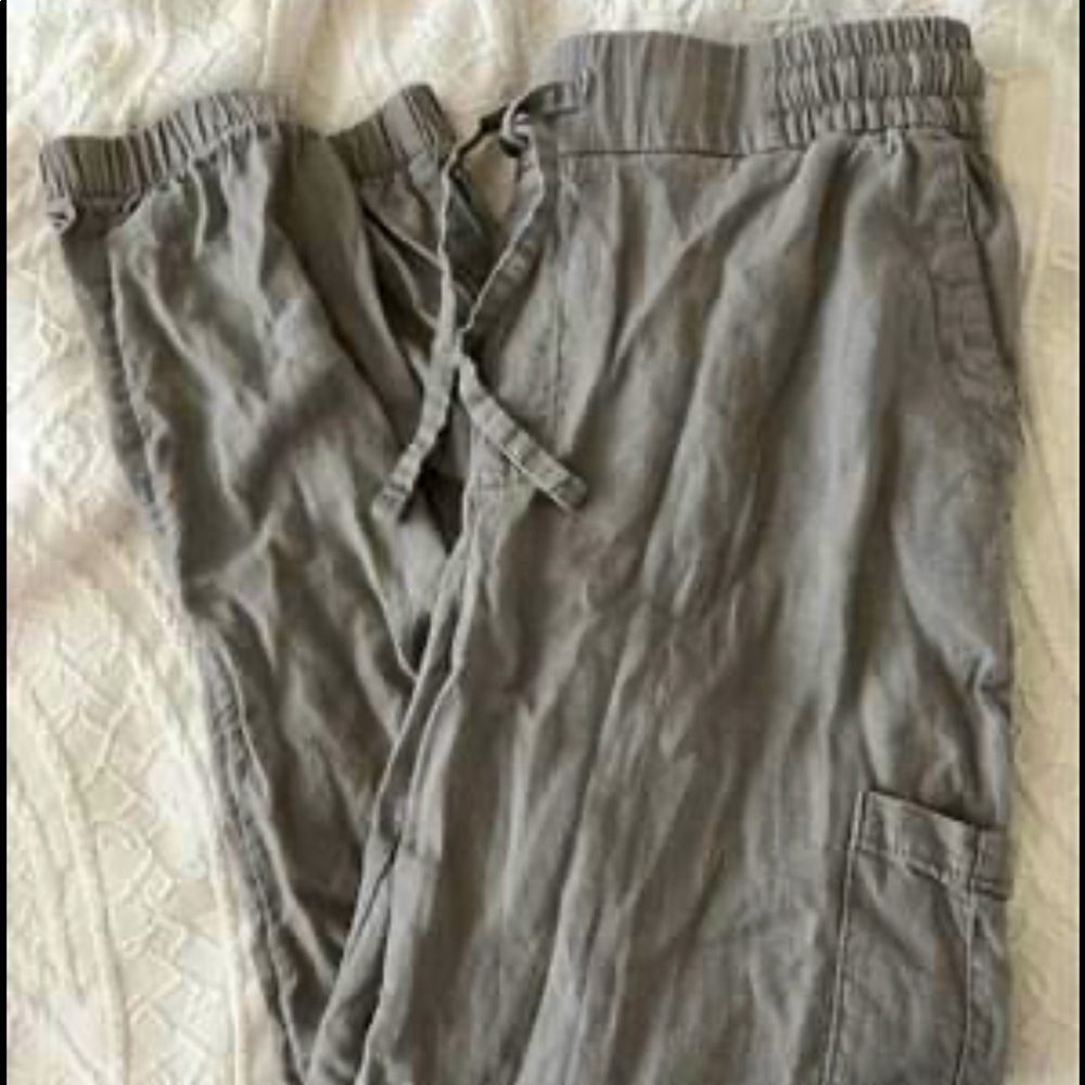 Grey Linen Old Navy Jogger
